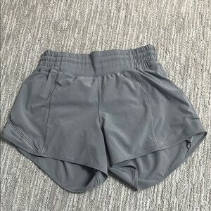 Lululemon high rise hotty hot Gray Shorts 2.5 inch